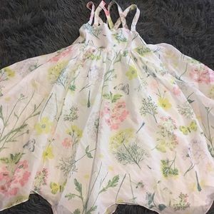 Butterfly and Flowers Toddler Dress.